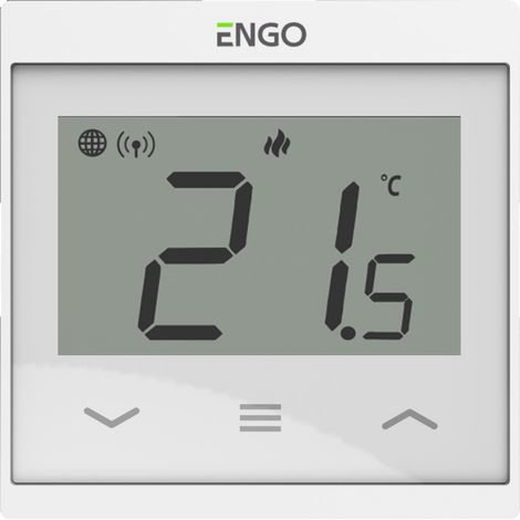 Internet-Temperaturregler, ENGO E55-W, Unterputz, für 55x55 Rahmen, WLAN, 230V, weiß