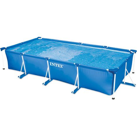 Pool Kit Rechteckig Tubular 4,5 x 2,2 x 0,84m Blau - Intex (1/10)