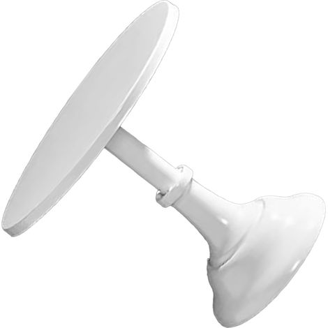 Présentoir à gâteaux rond en métal, style européen, antidérapant, blanc moyen, idéal pour mariages, fêtes et anniversaires. (1/5)