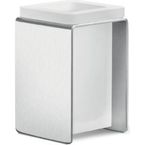 COLOMBO DESIGN Over porta bicchiere appoggio satinato cromato codice prod: B70410SS-VAN (1/3)