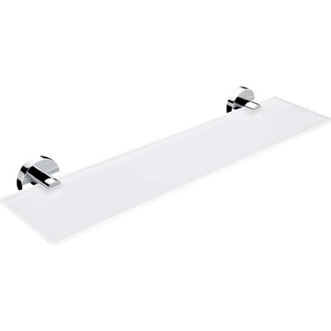 Nimco Unix - Mensola, lunghezza 50 cm, vetro opaco/cromo UN 13091B-50-26