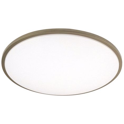 Plafón Eglon 36 W blanco/cuero 3528 lm 39x39x6,5 cm mando regulable