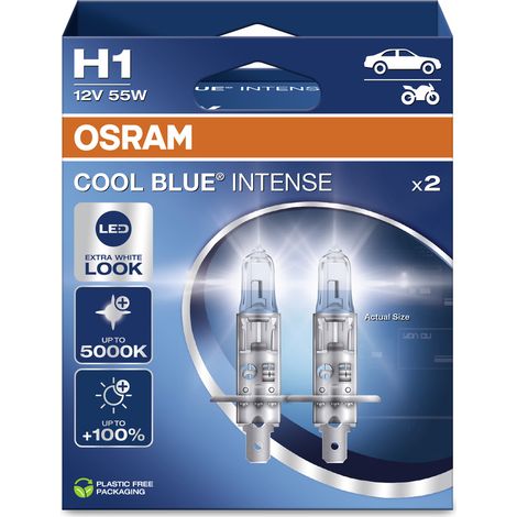 Osram Automotive 4062172388061 Halogen Leuchtmittel COOL BLUE® INTENSE H1 55 W 12 V (1/4)