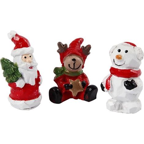 Figurines miniatures - Creativ Company - 69840 - Résine - 3 pièces - 10 mm, 35 mm