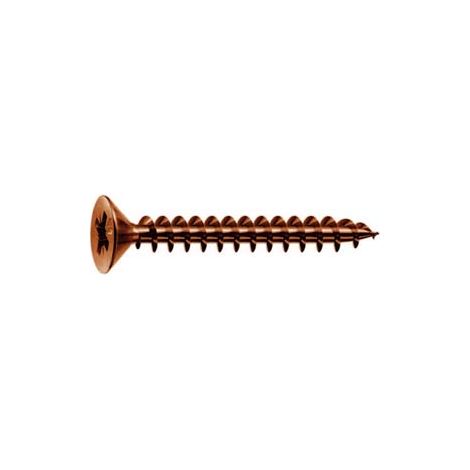 VITI PANEL-VIT TESTA SVASATA PIANA ACCIAIO BRONZATO- - ø mm.3x10 - 500 pezzi MUSTAD