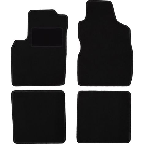 Tappetini in velluto nero per: Fiat Panda II hatchback (2002-2010) (1/5)