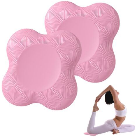 BUNTHAUS Lot de 2 coussins de yoga, genouillères, antidérapants, accessoires de yoga, résistants à l'usure, pour protéger les genoux, les chevilles, les mains et les coudes, pour yoga, gymnastique (1/5)