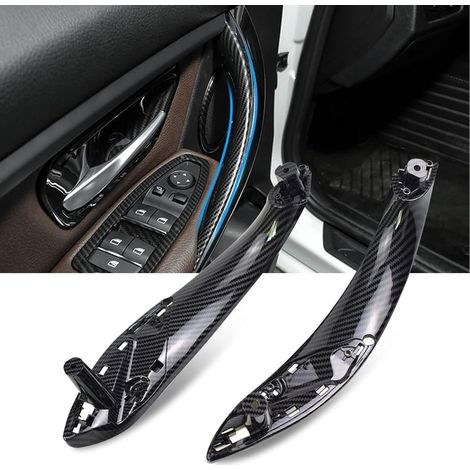 maniglie interne per portiere compatibili con BMW Serie 3 F30 F31 F34 F80: maniglia interna sinistra + maniglia destra per portiera Serie 4 F32 F33 F36 F82 F83 (fibra di carbonio) (1/5)