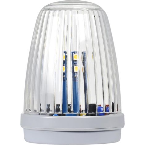 Faro a LED Proxima, bianco, con antenna 433,92 MHz (24/230 V CC/CA), si illumina di giallo (1/2)