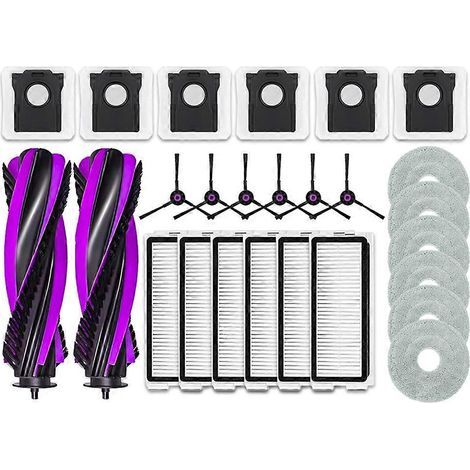 Pour Cecotec Conga X70 pièces pour aspirateur robot Main rouleau brosse latérale sac poussière filtre serpillière (1/5)