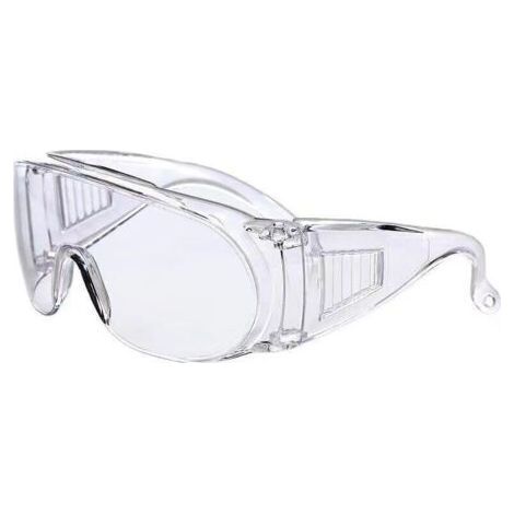 Ahlsen Surlunettes de Protection 1 Paire de Lunettes de sécurité Anti-buée pour l'agriculture, l'industrie et Le Laboratoire,une pièce, transparente, (1/4)