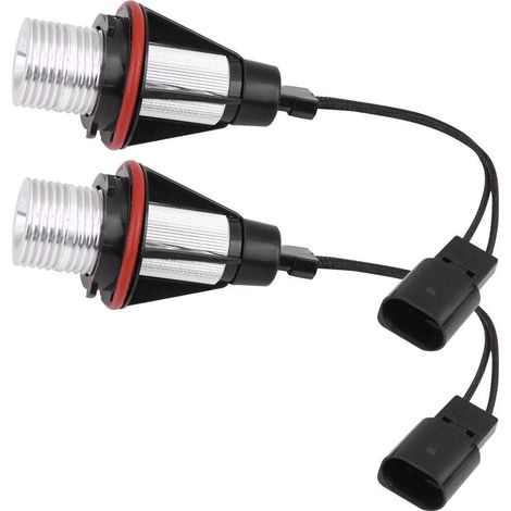 Lot de 2 feux LED voiture 6000 K 5 W Angel Eye pour E61 E39 E53 (1/5)