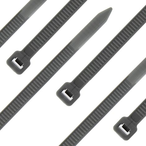 Lot de 100 serre-câbles - Argent - 200 x 4,8 mm - Indéchirable jusqu'à 22,7 kg - Nylon PA6.6 - Autobloquants - Lot de serre-câbles pour la gestion des câbles, la maison, l'atelier et l'industrie (1/3)