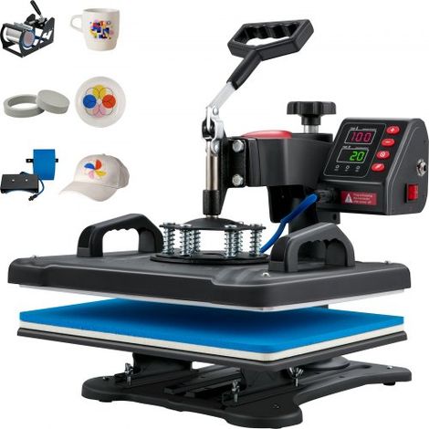 5 en 1 Presse à Chaud Machine de Sublimation Textile 30x38 cm (1/5)
