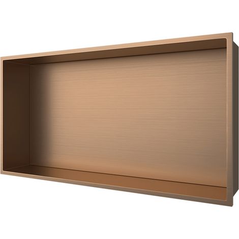 Aloni Wandnische Edelstahl Kupfer gebürstet rostfrei 300x600x100mm Aloni Wandnische Edelstahl Kupfer gebürstet rostfrei 300x600x100mm