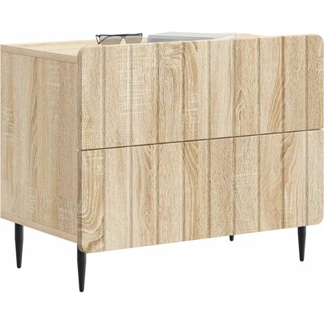 Maison Exclusive - Nachttisch Sonoma-Eiche 62 x 34,5 x 49,5 cm Ho