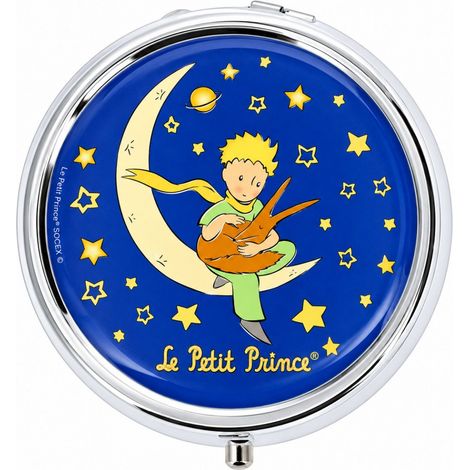 Boîte pilulier Le Petit Prince renard et lune 5 cm (1/2)