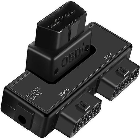 Câble adaptateur OBD2 double, 16 broches, 16 conducteurs, câble d'extension OBD, connecteur adaptateur U (1/5)