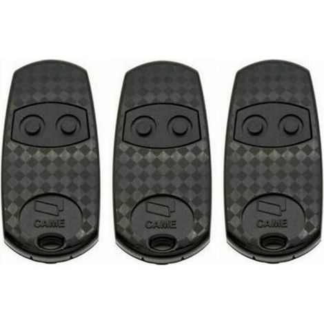 Pack de 3 télécommandes CAME TOP432EV 433,92 MHz – 2 boutons – Compatible avec récepteurs CAME – Dimensions 68 x 12 x 32 mm (1/3)