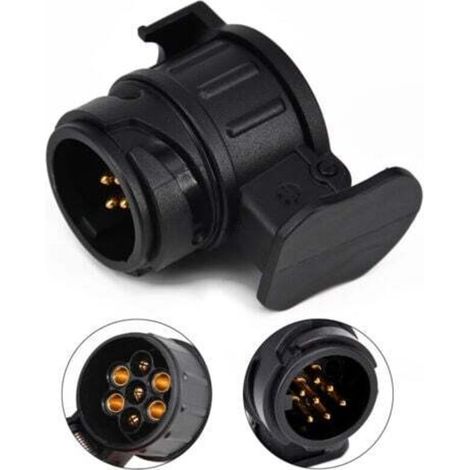 1 adattatore da 13 pin a 7 pin per rimorchio, spina a 13 pin per rimorchio portabiciclette/auto-trattore-roulotte