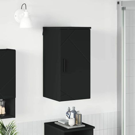 vidaXL Bathroom Cabinet Black 30 x 31.5 x 61 cm Engineered wood, Metal (1/5)