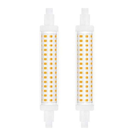 Fiala LED, luce lineare a doppia estremità da 15 W, 220 V, 130 W, bianco naturale 4000 K (non dimmerabile, confezione da 2) (1/5)