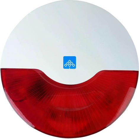 Sirène stroboscopique filaire d'intérieur 12 V 110 dB alarme sonore et lumineuse clignotante pour système de sécurité domestique - 1 pièce (1/4)