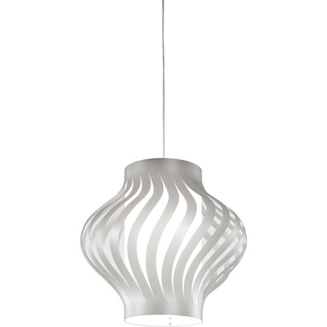 Sospensione Da Esterno Moderna Helios Polilux ® Argento 1 Luce E27