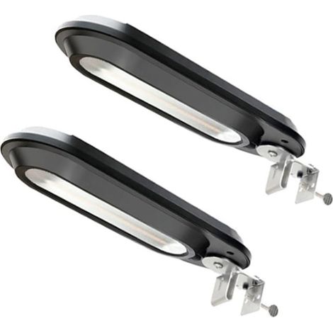 2pièces Applique Murale Solaire Exterieure Lampe De Jardin Detecteur De (1/5)