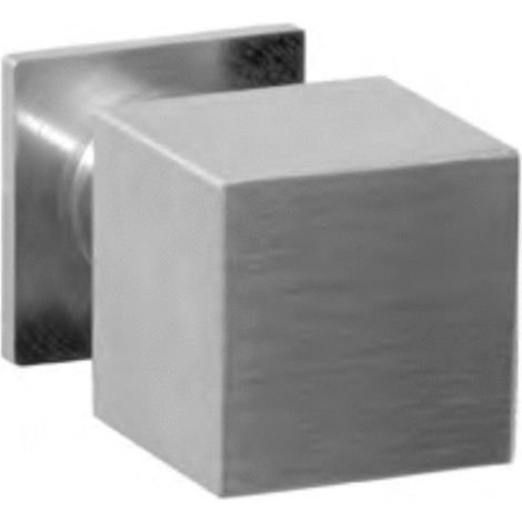 Bouton KUBE I-426 carré 20mm inox mat - DIDHEYA - 34120