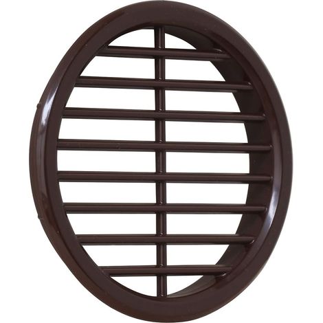 1 - Grille De Ventilation - Accessoire De Ventilation - En ABS Marron À Encastrer Pour Maison Diamètre 6,8cm (1/5)