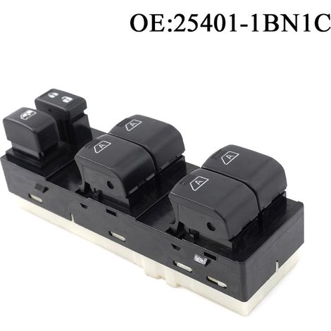 25401-1BN1C is a switch for the electric window regulator on the front left of a Nissan Infiniti vehicle.--DTEKGAZ (1/4)