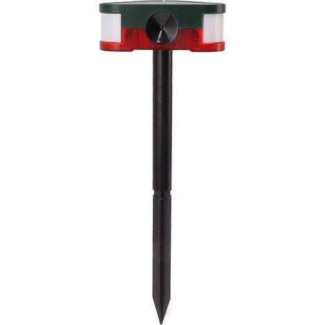 Alarme solaire répulsive pour animaux, longue portée, avec détecteur infrarouge, télécommande, idéale pour les vergers (1 W, 5 V). (1/5)