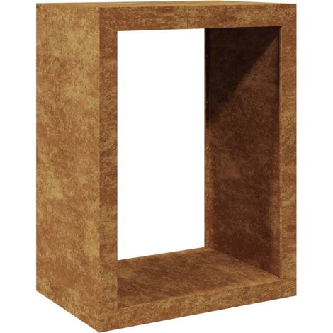 VidaXL Étagère à bois 60x40x80 cm acier résistant aux intempéries