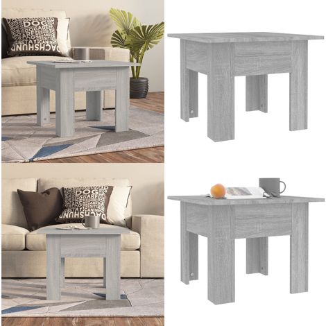 Couchtisch Grau Sonoma 55x55x42 cm Holzwerkstoff - Wohnzimmerbeistelltisch - Holzwerkstofftisch (1/5)
