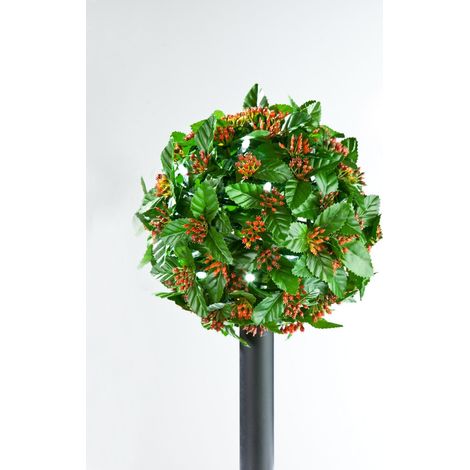 LED Solar Gartendeko Blumenkasten Laterne Solarleuchte Lichterkette Kunstpflanze - Bäumchen