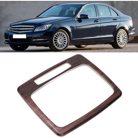 Garniture de cadre de levier de vitesse pour Mercedes-Benz Classe C W204 (2007-2013), aspect bois de pin (1/5)