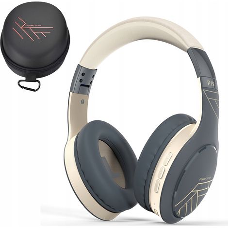 Cuffie Bluetooth PowerLocus P19 con 4 modalità EQ, 60 ore di autonomia, pieghevoli e con custodia. (1/5)