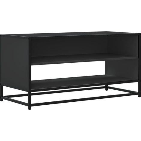 Maison Exclusive - TV-Schrank Schwarz 91x40x46 cm Holzwerkstoff u