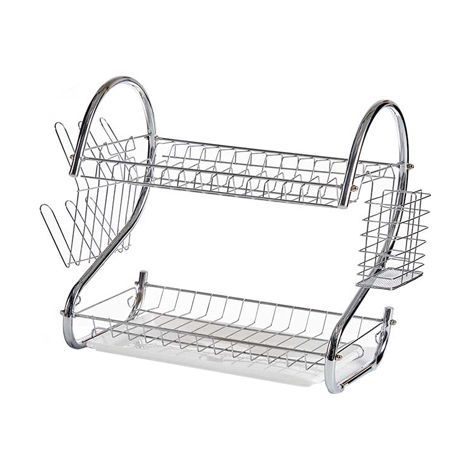 Escurreplatos bandeja blanca cromado 50x25x38 87001 kinvara (1/3)