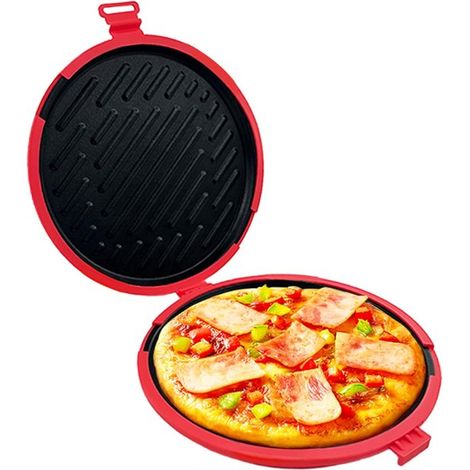 Una teglia da forno da 24 cm (9,5 pollici) adatta al microonde, ideale per cuocere il formaggio, preparare grandi toast e pizze. Con rivestimento antiaderente, lavabile in lavastoviglie e perfetta per (1/5)