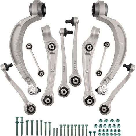 10X FRONT WISHBONES SUSPENSION CONTROL ARMS KIT FOR AUDI A4 B8 8K2 8K5 A5 8T Q5 (1/5)