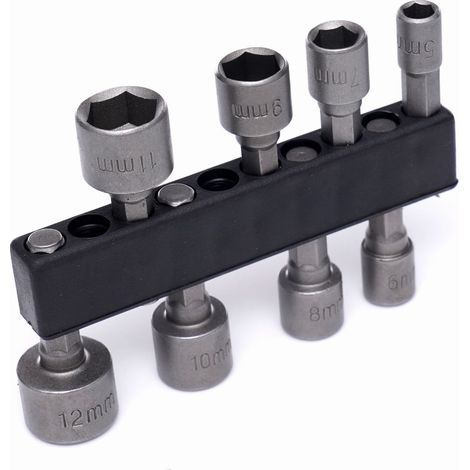 Set di 8 bussole per cacciavite in acciaio  Kraft&Dele