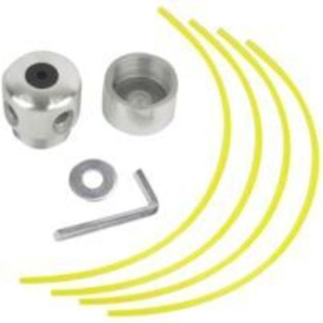 Débroussailleuse, tête de coupe en aluminium, tête d'herbe Tête de coupe en aluminium, tête de coupe de gazon pour accessoires de tondeuse à gazon (1/5)