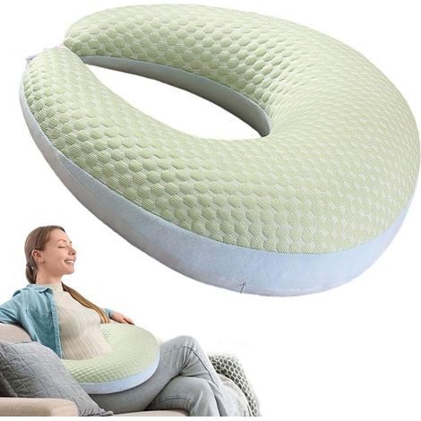 Ergonomisches Strickkissen – Multifunktionale Armlehne zum Basteln, Lesen/Spielen, mit Mikroperlenfüllung, waschbarer Bezug, für Sofa und Bett