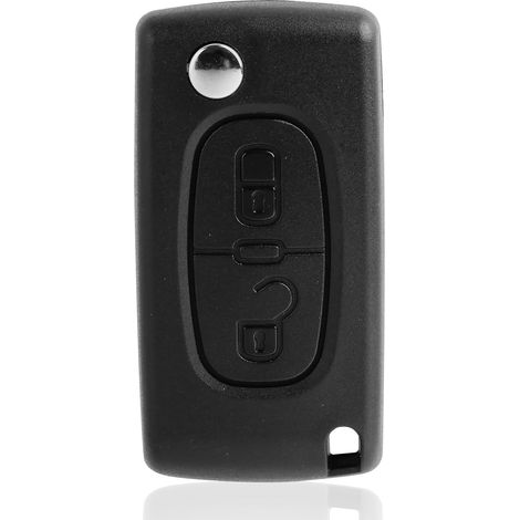 Coque Clé pour C1 C2 C3 C4 C5 C6 Dispatch Berlingo Grand Picasso, Boitier Clé C4, TéLéCommande Berlingo - 2 Boutons, CE0536