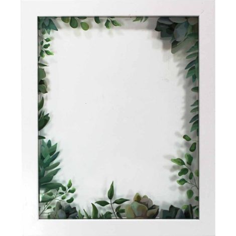 Cadre Photo Déco "Fresh Garden" 23x28cm Blanc