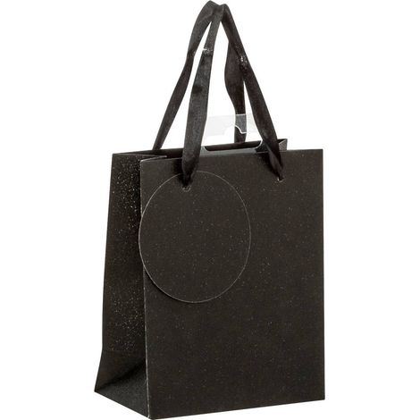 Sacchetto regalo glitterato formato mini nero - Feeric lights & christmas