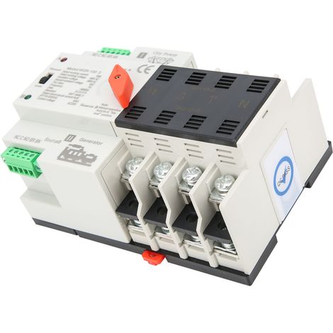 Commutateur de transfert automatique à double alimentation W2R-100, 4 pôles, 100 A (1/5)