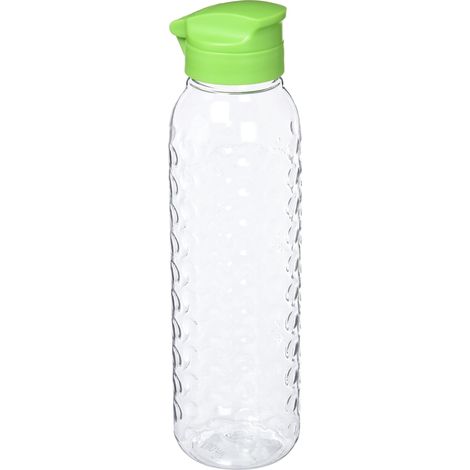 Curver Botella Smart to Go 750 ML, Transparente Y Verde Lima, 5x5x23 cm, 822962